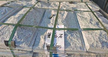 青海芝麻白蘑菇石，自然面