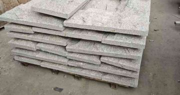 青海芝麻白蘑菇石，自然面