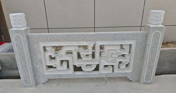 青海芝麻白河道栏杆 桥栏杆