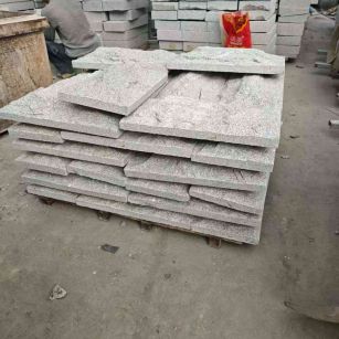 青海芝麻白蘑菇石，自然面