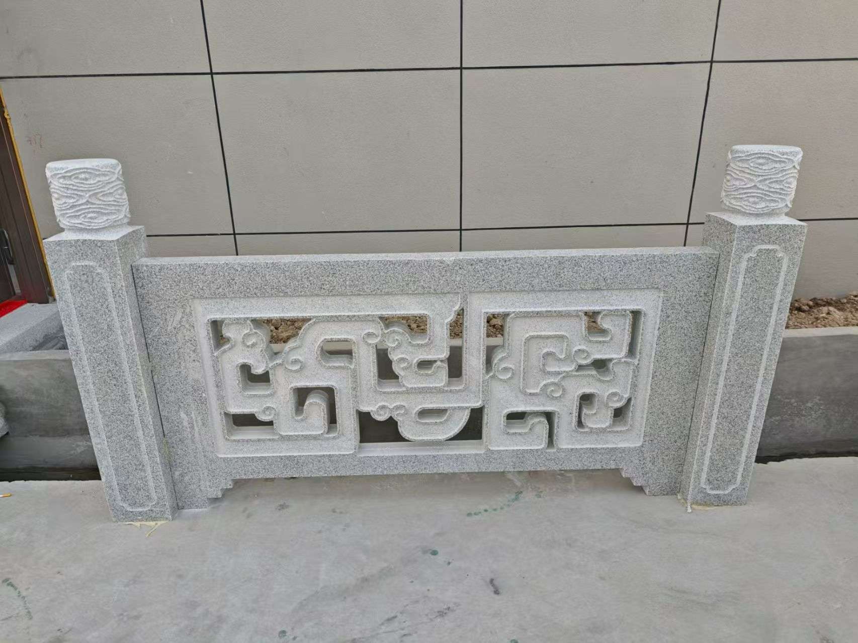 青海芝麻白河道栏杆 桥栏杆