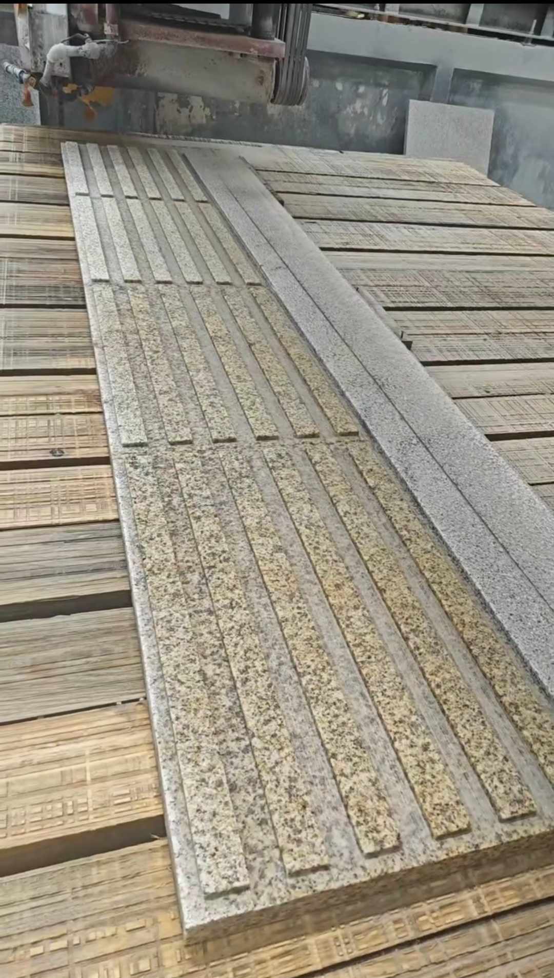 青海黄金麻盲道石 盲条
