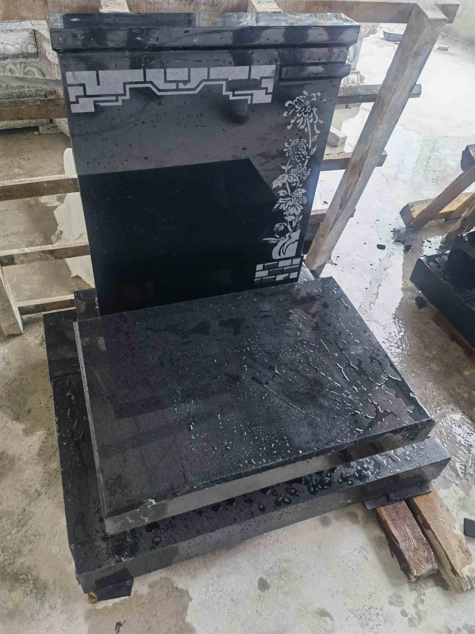 青海花岗岩墓碑石 墓碑 套墓