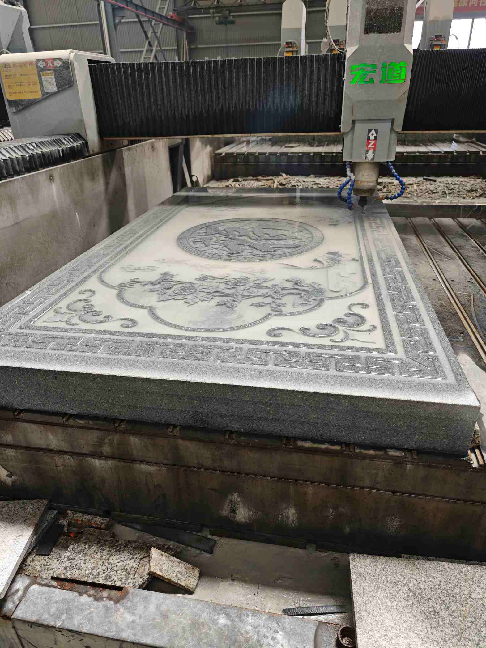 青海芝麻灰雕刻版异形雕刻异形定制